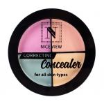 Консилер-корректор, персиковый+желтый+мятный+розовый