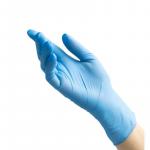 Перчатки пищевые нитрил. голубые н/о «Safe&Care» (S), 50пар