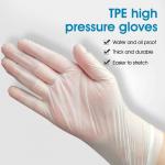 Перчатки пищевые ТПЭ «Disposable TPE gloves» (М), 50пар