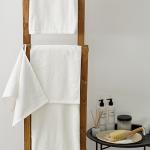 Махровое полотенце GINZA 30х60, 100% хлопок, 450 гр./кв.м. 'Молочно-белый'
