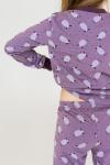 Детская пижама с брюками Сладкий сон Мыши на кофейном