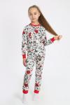 Детская пижама с брюками Удача Молочный