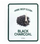 A'PIEU PORE DEEP CLEAR BLACK CHARCOAL MASK Глубокоочищающая маска для лица, 25г