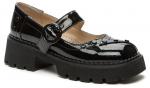 BETSY черный иск. кожа лак детские (для девочек) туфли (О-З 2023)