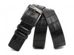 Кожаный черный мужской джинсовый ремень B40-2117
