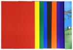 Картон цветной немелованный А4, 8 цветов 8 листов, 190 г/м2, в папке