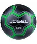 Мяч футбольный Intro, №5, черный/зеленый