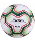 Мяч футбольный Nano, №3, белый/зеленый