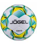 Мяч футбольный Conto, №5, белый/зеленый/желтый