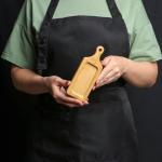 Доска для подачи с ручкой, 16*6*1,5 см, бамбук