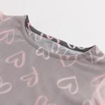 Платье для девочек, цвет серый, размер 98 см