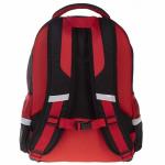 Рюкзак школьный 41 х 29 х 16 см, эргономичная спинка, Hatber Easy, Sport car, чёрный/красный NRk_88069