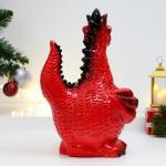 Копилка "Большой дракон" красная, 29см