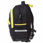 Рюкзак школьный 41 х 29 х 16 см, эргономичная спинка, Hatber Easy "Не сдавайся!" чёрный/жёлтый NRk_88071