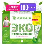 Стиральный порошок универсальный SYNERGETIC суперконцентрат, гипоаллергенный, 100 стирок