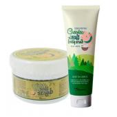 ELIZAVECCA GREENTEA SALT BODY SCRUB Скраб для тела с зеленым чаем, 600мл