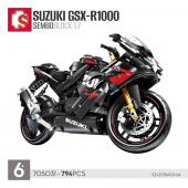 Конструктор SEMBO SUZUKI GSX-R1000 (1:7) 794 дет. (705031)