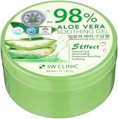 3W CLINIC ALOE VERA Увлажняющий гель для лица и тела(алое), 300мл