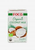 Кокосовое молоко ORGANIC, FOCO, tetra pak