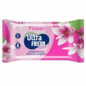 Cалфетки влажные ULTRA FRESH "Flower" 15шт