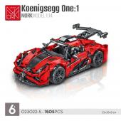 Конструктор MORK Koenigsegg One:1 1:14 (открываются двери) 1505 дет. (023022-5)