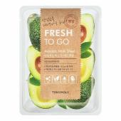 TONY MOLY FRESH TO GO Тканевая маска с экстрактом авокадо (питательная), 22г