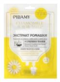 PIBAMY PBM14 Тканевая маска для лицас с экстрактом ромашки, 28г (желтая)