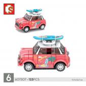 Конструктор SEMBO Famous Car: Mini Car (инерционная) 123 дет. (607307)