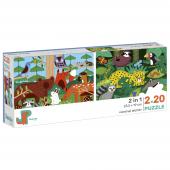 !Пазл JAZZLE PUZZLE P1200 В мире животных 2 в 1 40 дет.