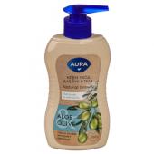 Крем для рук и тела AURA Natural beauty Зеленый чай,авокадо/Масло оливы,авокадо п/б,180мл