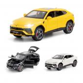 Инерционная машинка металл Lamborghini Urus 21см  (1:24) (свет и звук открываются двери) 8шт в уп.