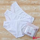 Трусики женские DOMINANT 55000-519 WHITE, FULL BRIEF, 3 шт. в уп.