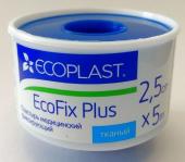 Ecoplast пластырь медицинский фиксирующий тканевый ecofix plus 2,5x5