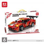 Конструктор LEIBAO Ferrari 488 1:24 (инерционная открываются двери) 697 дет. (8205)