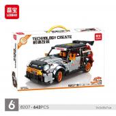 Конструктор LEIBAO MINI Cooper 1:24 (инерционная открываются двери) 642 дет. (8207)