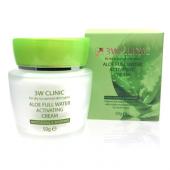 3W CLINIC ALOE FULL Увлажняющий крем для лица с экстрактом алоэ, 50г