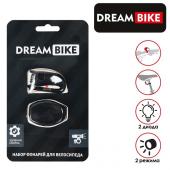 Комплект велосипедных фонарей Dream Bike, JY267-2JA, 2 диода, 2 режима