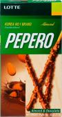 LOTTE Pepero Almond Соломка в шок. глазури с миндалем, 36 г