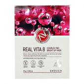 ENOUGH REAL VITA 8 COMPLEX PRO BRIGHT UP Тканевая маска с комплексом витаминов, 25г