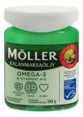 Рыбий жир с витаминами А и Д Moller Omega-3 & Vitamiinit A-D 120 кап