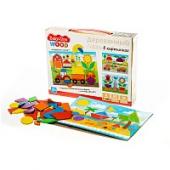 Деревянный пазл Baby Toys, 35 элементов, картонная коробка