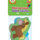 Мягкие магнитные Baby puzzle Лошадка и поросенок 2 картинки 7 элементов