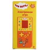 Электронная логическая игра Три Кота коробка.7*14*2 см. ИГРАЕМ ВМЕСТЕ