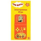 Электронная логическая игра Три Кота кор. 12,5*6,5*2,5 см. ИГРАЕМ ВМЕСТЕ