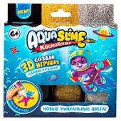 Набор для изготовления фигурок из цветного геля Aqua Slime, золото-серебро