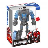 Трансформер 2в1 BONDIBOT Bondibon, мет. детали, ВОХ 15,5x9,5x4,5 см, робот-динозавр трицератопс.