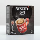 Nescafe 3 в 1 Крепкий кофе растворимый, 20 пак.