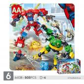 Конструктор AA (PRCK) Spider Hero: Битва мехов 503 дет. (64138)