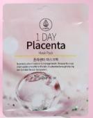 MEDB 1 DAY PLACENTA Тканевая маска для лица с экстрактом плаценты, 27мл,