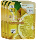 3W CLINIC FRESH LEMON Тканевая маска для лица с экстрактом лимона, 23мл